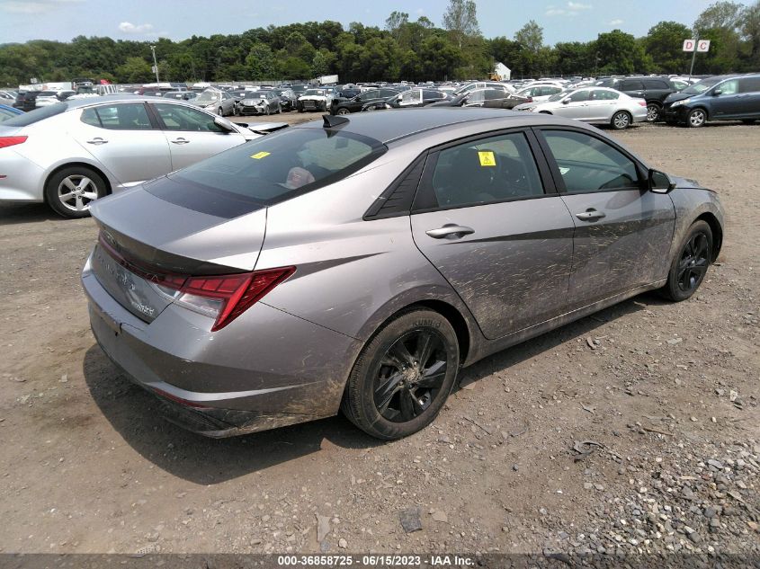 2021 HYUNDAI ELANTRA HYBRID BLUE KMHLM4AJ7MU008266
