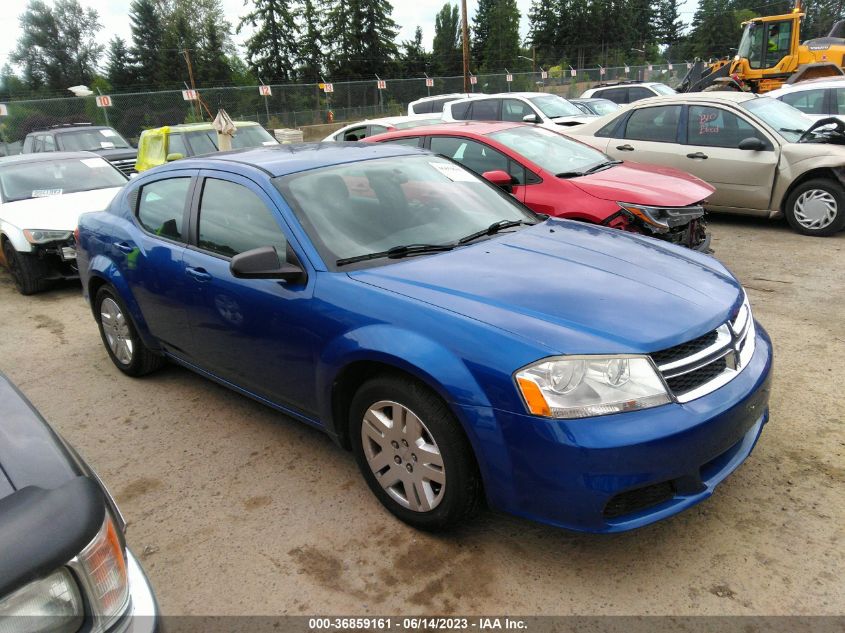 2013 DODGE AVENGER SE - 1C3CDZAB0DN541231