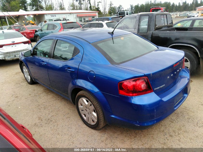 2013 DODGE AVENGER SE - 1C3CDZAB0DN541231
