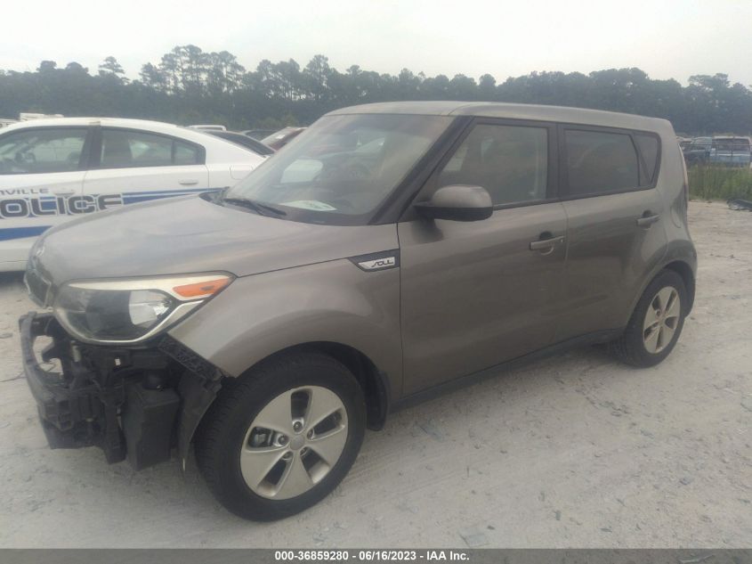 2016 KIA SOUL BASE - KNDJN2A22G7300979