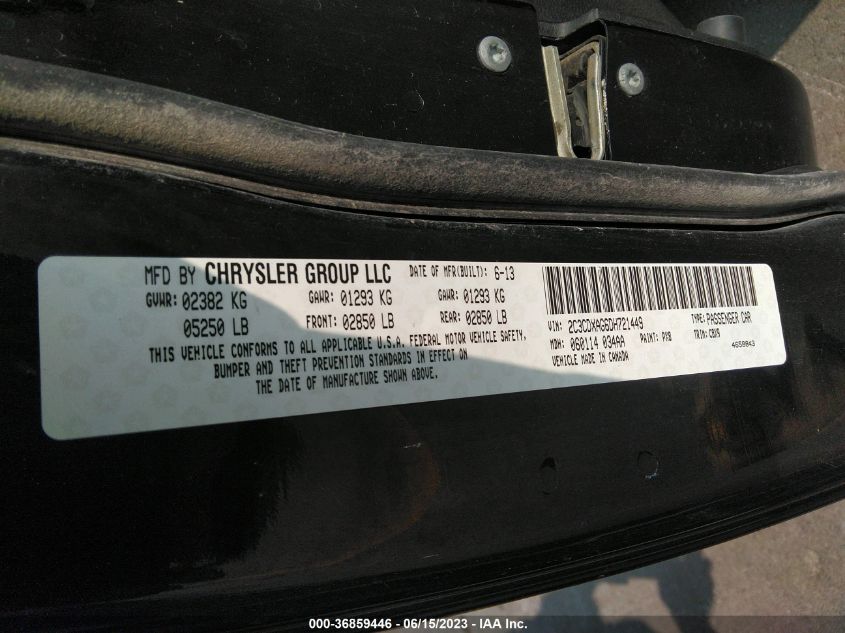 2013 DODGE CHARGER POLICE - 2C3CDXAG6DH721449