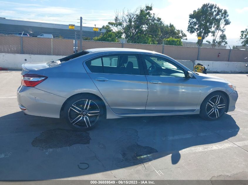 2017 HONDA ACCORD SEDAN SPORT - 1HGCR2F51HA034621