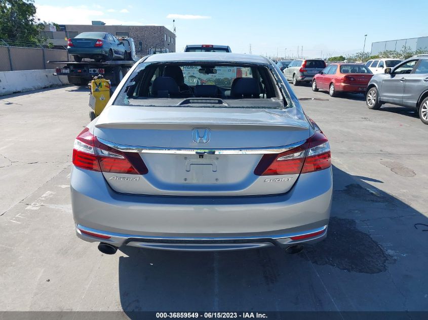 2017 HONDA ACCORD SEDAN SPORT - 1HGCR2F51HA034621