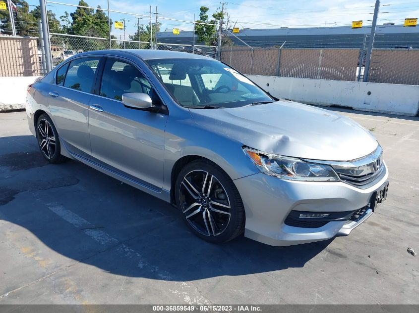 2017 HONDA ACCORD SEDAN SPORT - 1HGCR2F51HA034621