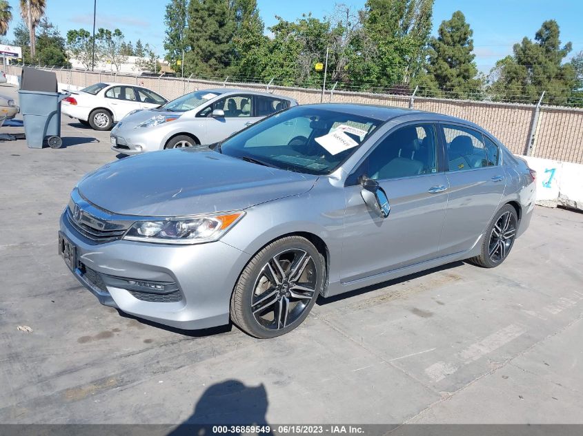 2017 HONDA ACCORD SEDAN SPORT - 1HGCR2F51HA034621