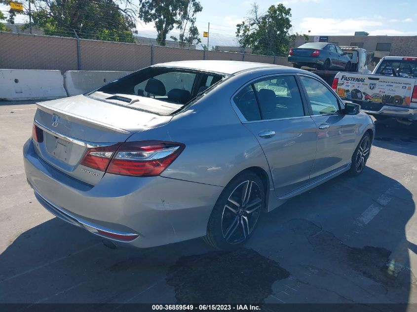 2017 HONDA ACCORD SEDAN SPORT - 1HGCR2F51HA034621