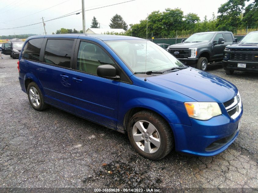 2013 DODGE GRAND CARAVAN SE - 2C4RDGBGXDR760737