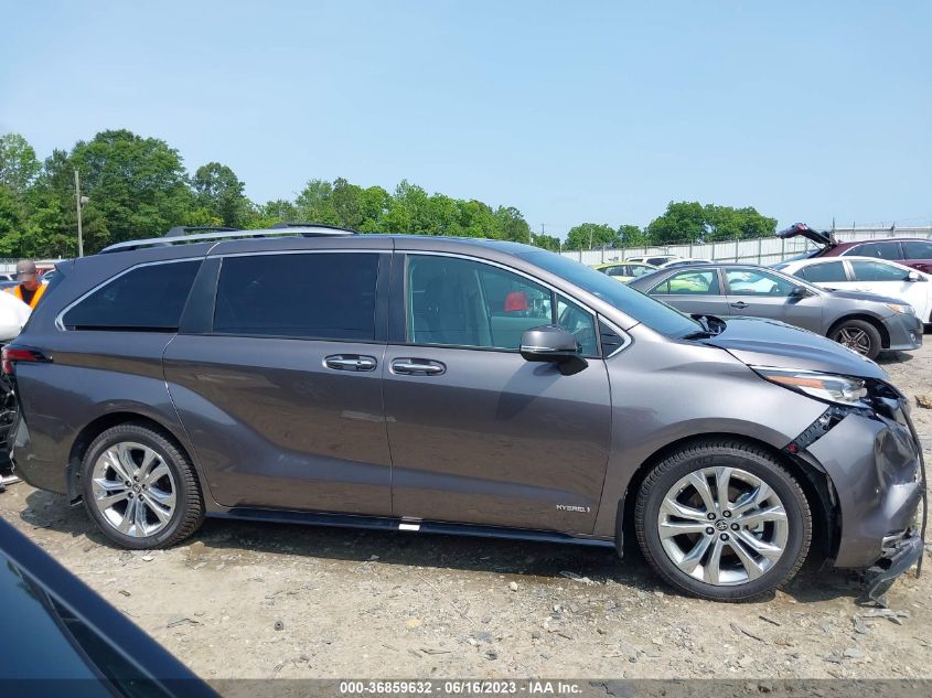 2021 TOYOTA SIENNA LIMITED/PLATINUM - 5TDERKEC8MS014290