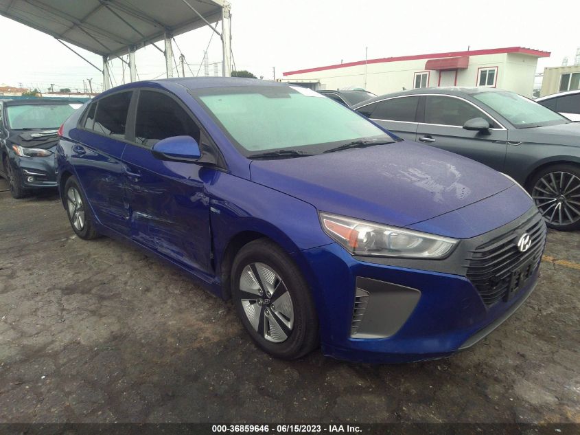 2019 HYUNDAI IONIQ HYBRID BLUE - KMHC65LC9KU124970