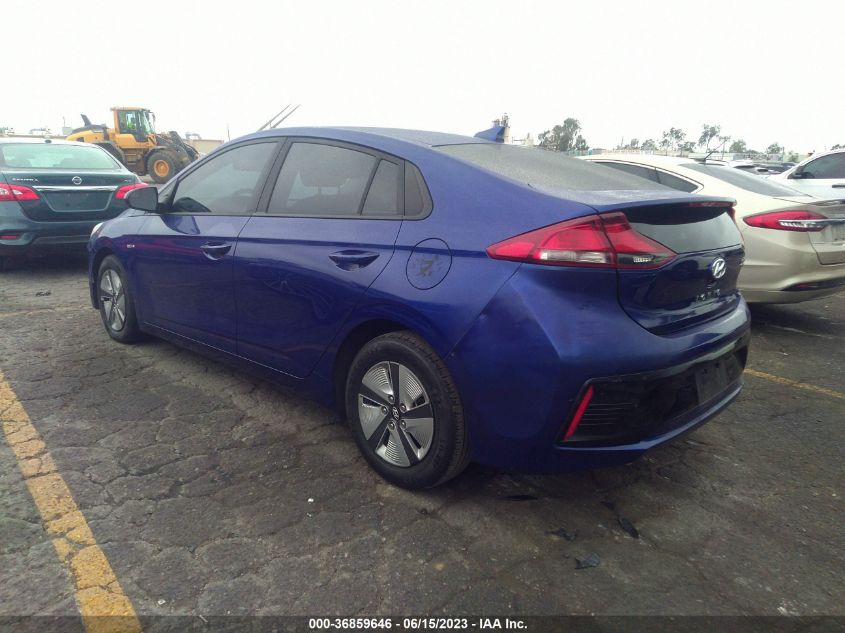 2019 HYUNDAI IONIQ HYBRID BLUE - KMHC65LC9KU124970