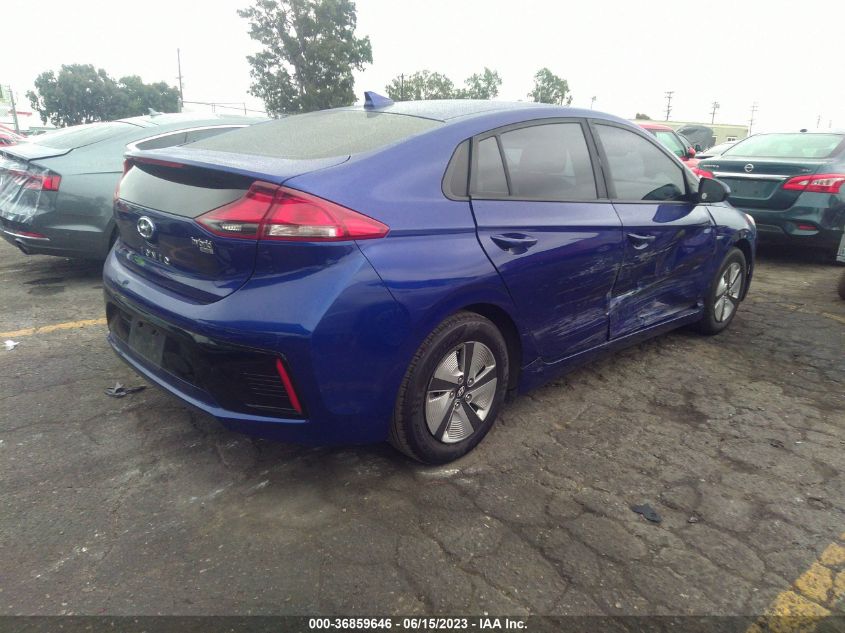 2019 HYUNDAI IONIQ HYBRID BLUE - KMHC65LC9KU124970