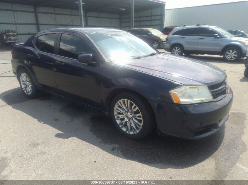 2013 DODGE AVENGER SXT - 1C3CDZCB7DN581268
