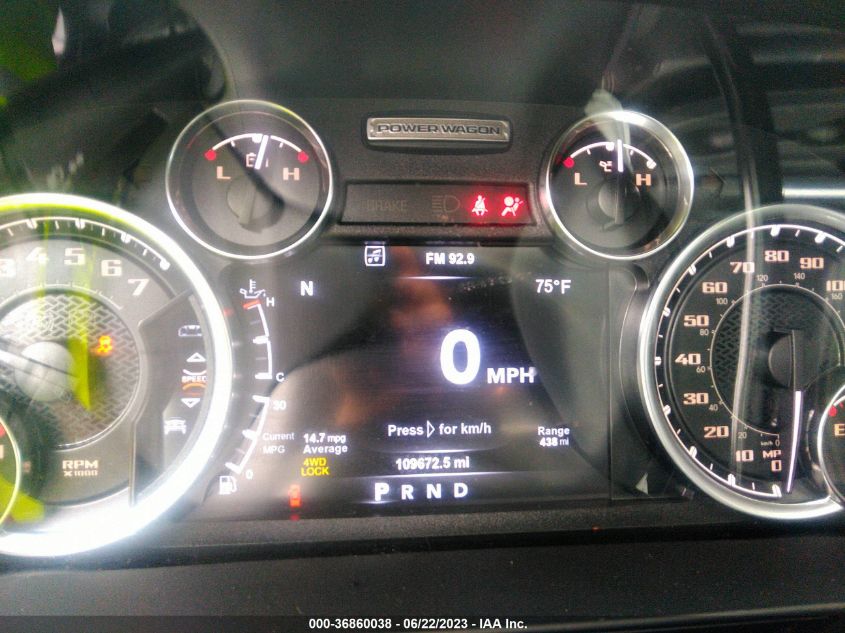 2018 RAM 2500 POWER WAGON - 3C6TR5EJ2JG120453