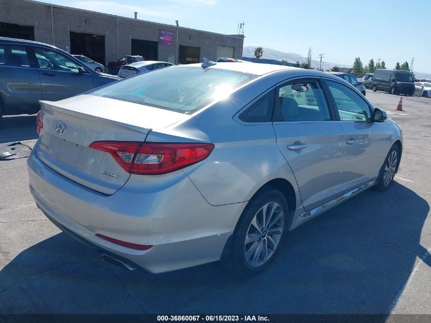 2016 HYUNDAI SONATA SPORT/LIMITED - 5NPE34AF4GH277173