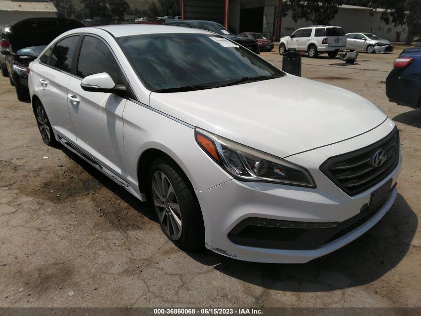 2015 HYUNDAI SONATA 2.4L SPORT - 5NPE34AFXFH028536