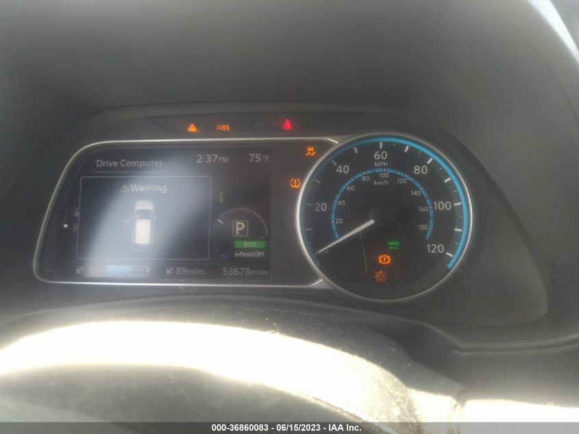 2019 NISSAN LEAF S - 1N4AZ1CP6KC306569