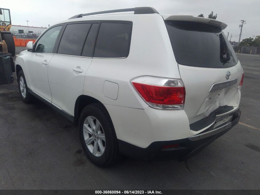 2013 TOYOTA HIGHLANDER - 5TDZA3EH1DS038411