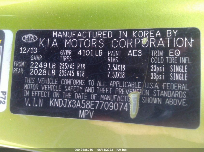 2014 KIA SOUL ! - KNDJX3A58E7709074