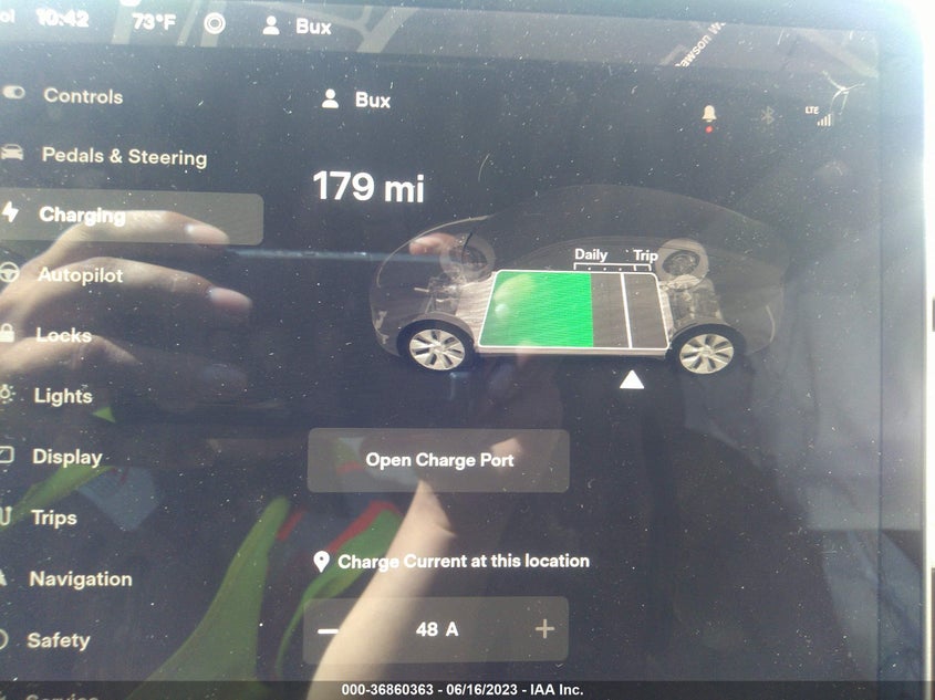 VIN 5YJYGDEE8MF180961 2021 TESLA MODEL Y LONG RANGE