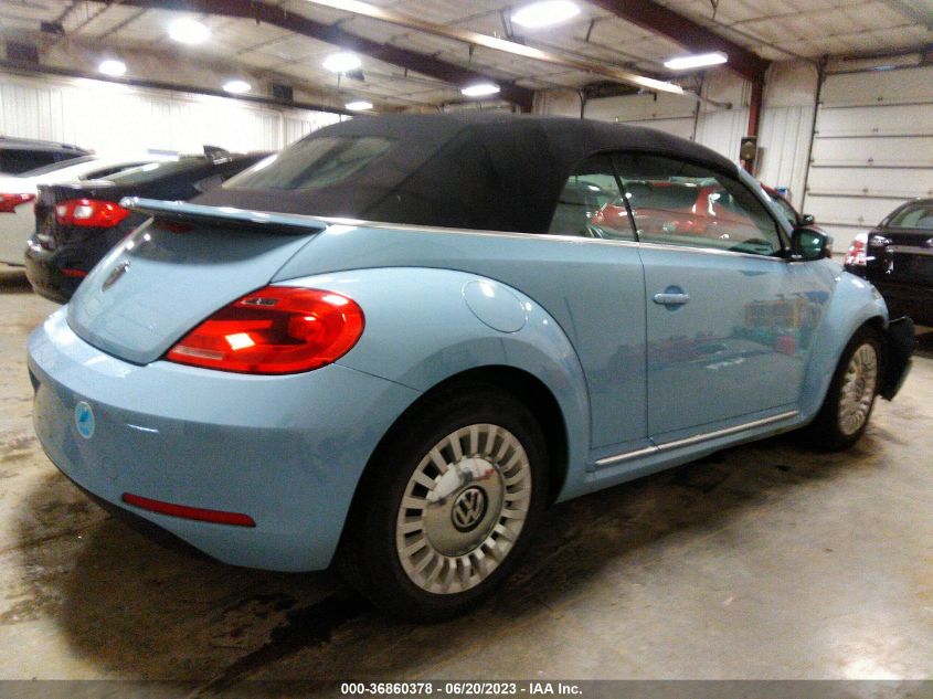 2014 VOLKSWAGEN BEETLE CONVERTIBLE 1.8T W/TECH 3VW507AT3EM821621