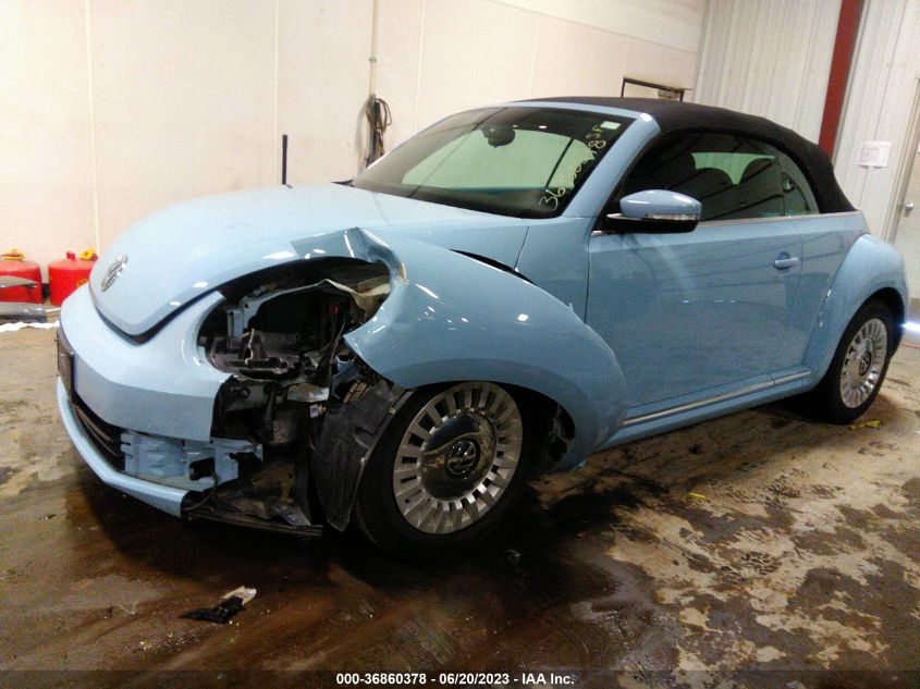 2014 VOLKSWAGEN BEETLE CONVERTIBLE 1.8T W/TECH 3VW507AT3EM821621