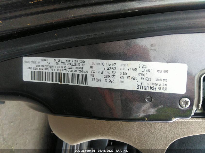 2016 DODGE GRAND CARAVAN AMERICAN VALUE PKG - 2C4RDGBG8GR170055