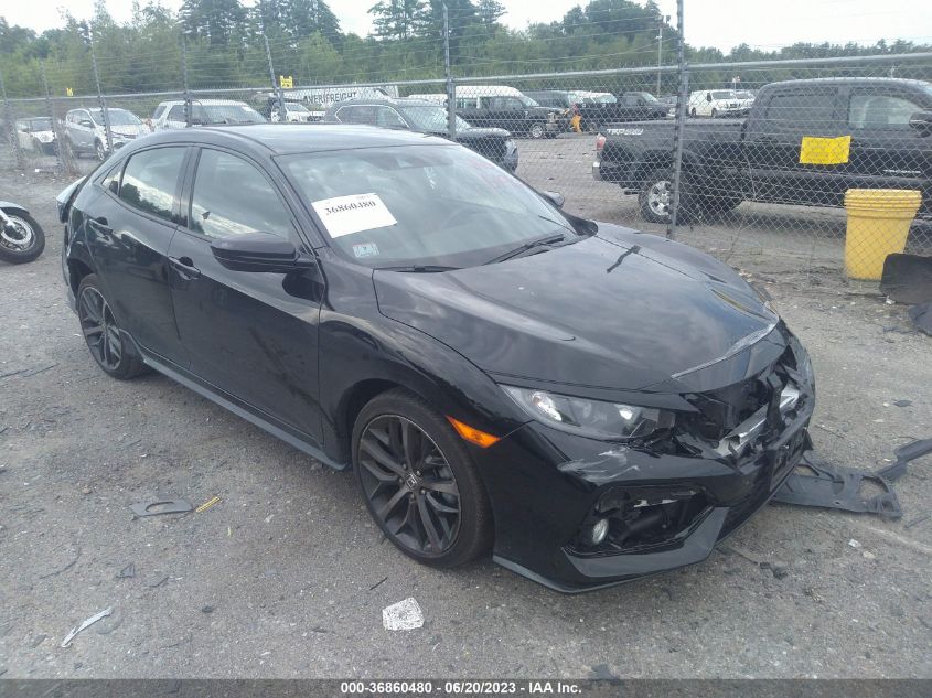 2021 HONDA CIVIC HATCHBACK SPORT - SHHFK7H40MU209250