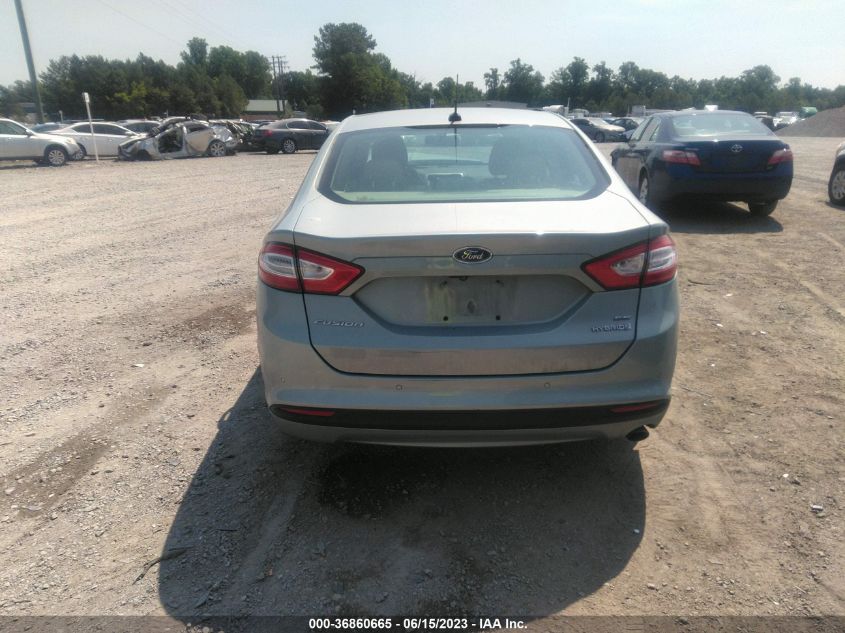 2014 FORD FUSION SE HYBRID - 3FA6P0LU8ER349117