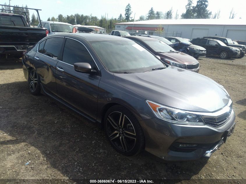 2016 HONDA ACCORD SEDAN SPORT - 1HGCR2F5XGA141309