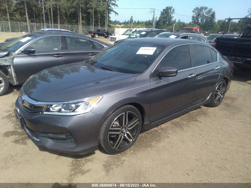 2016 HONDA ACCORD SEDAN SPORT - 1HGCR2F5XGA141309