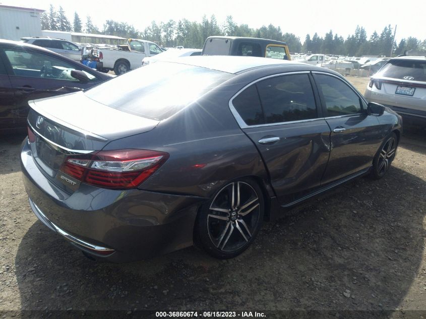 2016 HONDA ACCORD SEDAN SPORT - 1HGCR2F5XGA141309