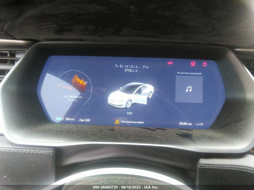 2018 TESLA MODEL S 75D/100D/P100D - 5YJSA1E24JF281129