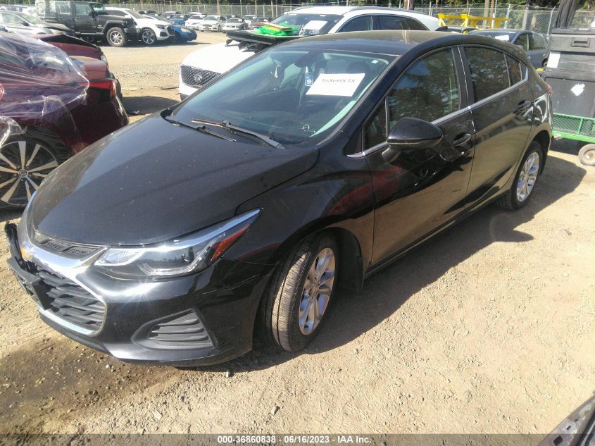2019 CHEVROLET CRUZE LT - 3G1BE6SM7KS569008