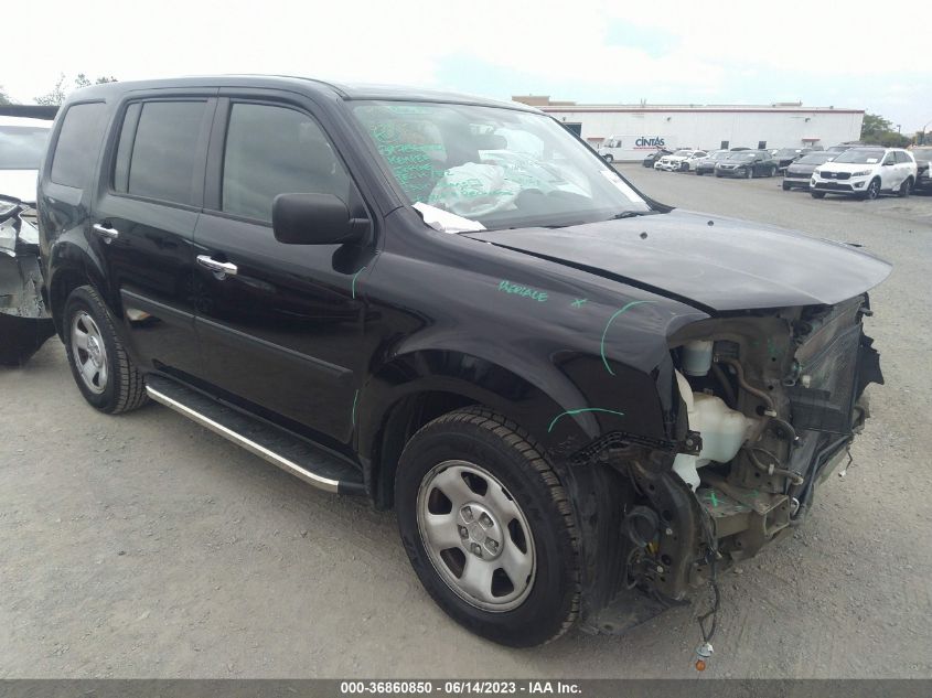 2013 HONDA PILOT LX - 5FNYF3H24DB014662