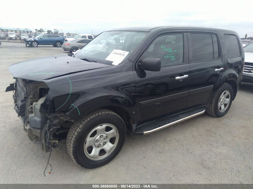 2013 HONDA PILOT LX - 5FNYF3H24DB014662