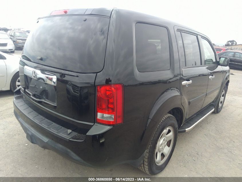 2013 HONDA PILOT LX - 5FNYF3H24DB014662