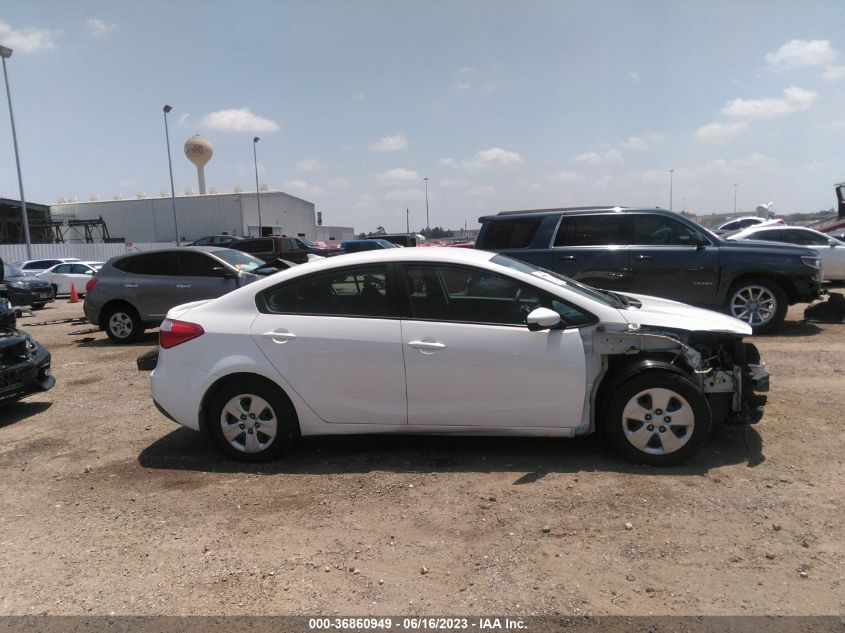 2016 KIA FORTE LX - KNAFK4A64G5554506