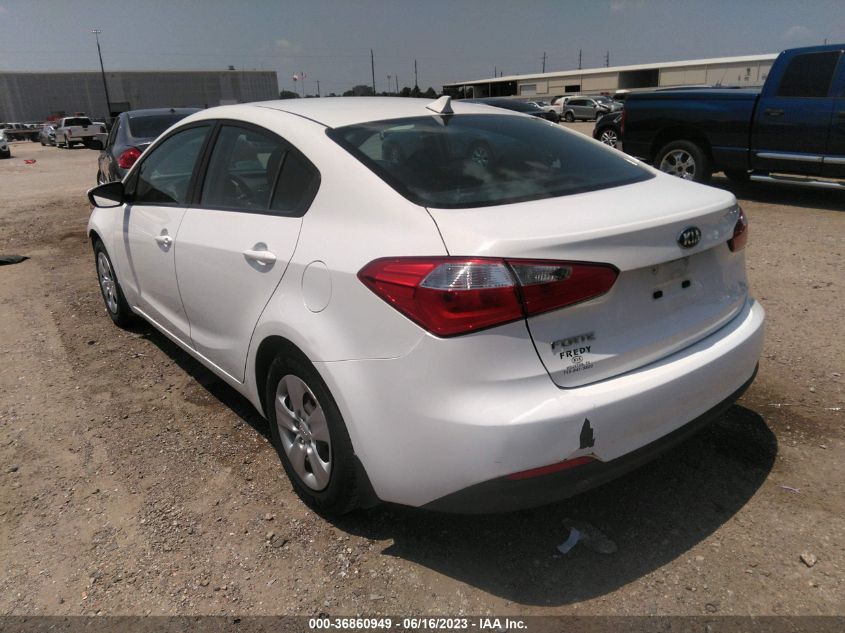 2016 KIA FORTE LX - KNAFK4A64G5554506