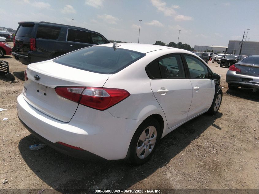 2016 KIA FORTE LX - KNAFK4A64G5554506