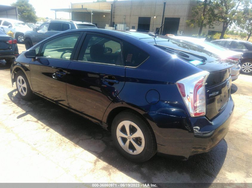 2013 TOYOTA PRIUS ONE/TWO/THREE/FOUR/FIVE - JTDKN3DU2D0344637