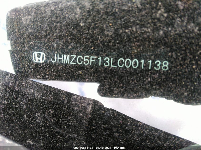 2020 HONDA CLARITY PLUG-IN HYBRID - JHMZC5F13LC001138