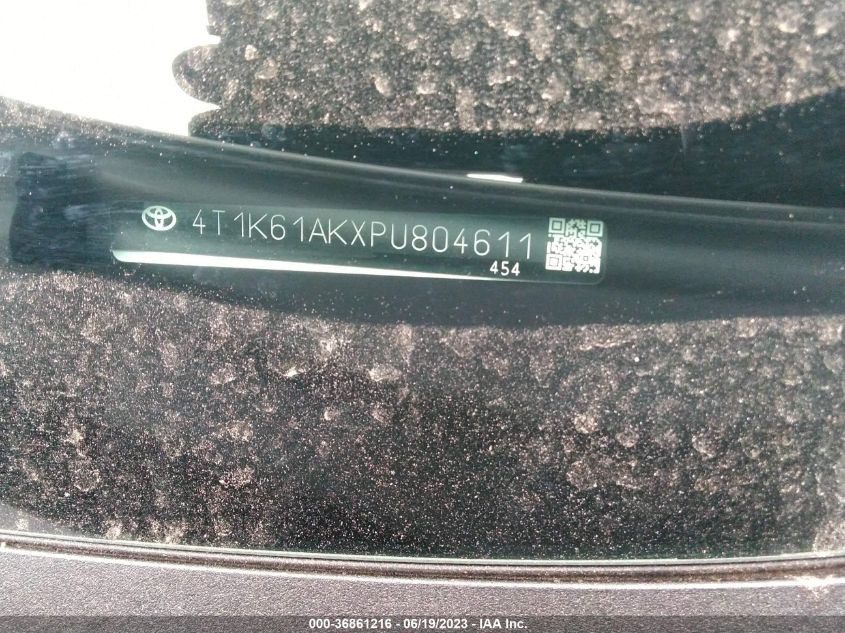 2023 TOYOTA CAMRY XSE - 4T1K61AKXPU804611