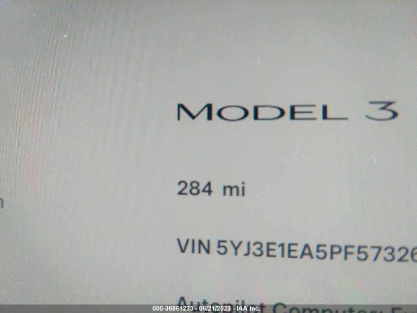 2023 TESLA MODEL 3 - 5YJ3E1EA5PF573266