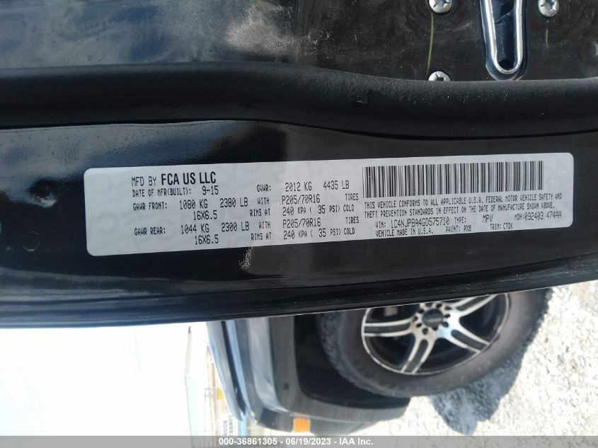 2016 JEEP PATRIOT SPORT - 1C4NJPBA4GD575710