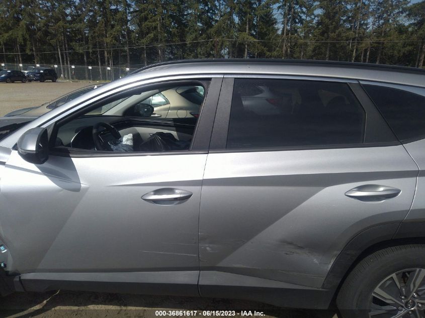 2022 HYUNDAI TUCSON HYBRID BLUE - KM8JBCA17NU071439