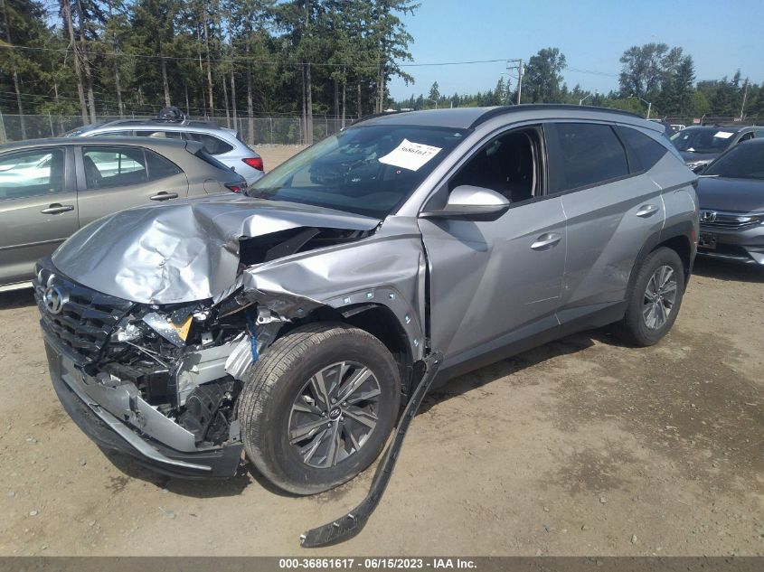 2022 HYUNDAI TUCSON HYBRID BLUE - KM8JBCA17NU071439