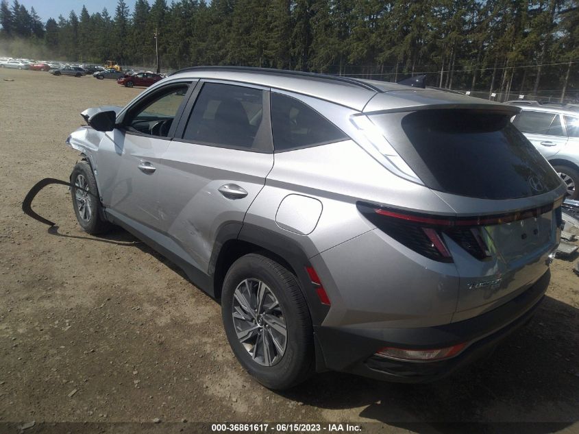 2022 HYUNDAI TUCSON HYBRID BLUE - KM8JBCA17NU071439