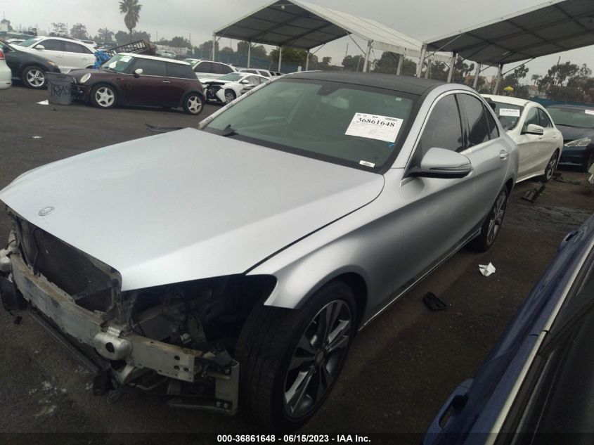 55SWF4JB7GU174206 2016 MERCEDES-BENZ C-CLASS - Image 2