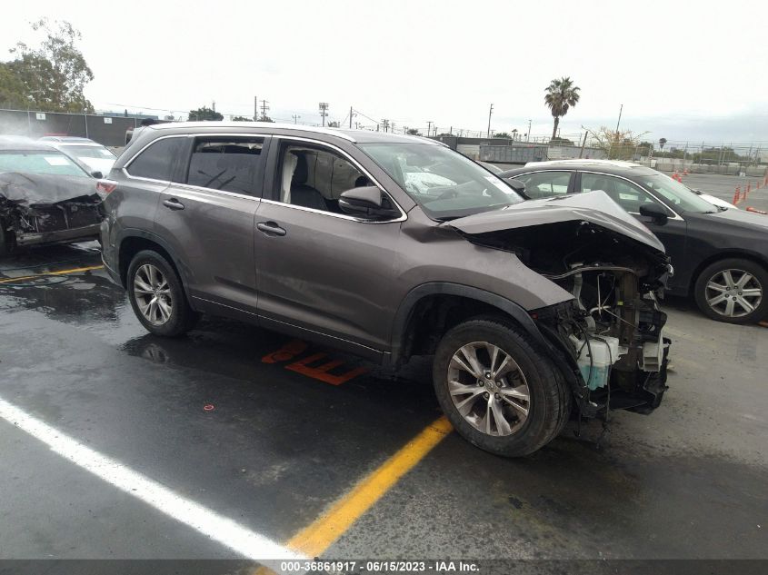 2015 TOYOTA HIGHLANDER XLE - 5TDKKRFH2FS070576