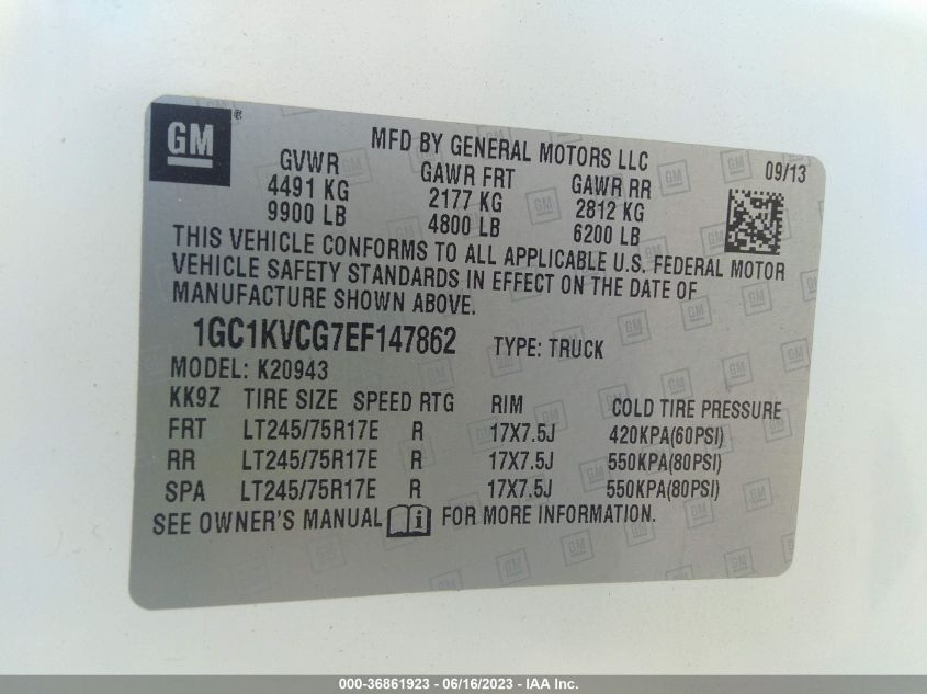 2014 CHEVROLET SILVERADO 2500HD WORK TRUCK - 1GC1KVCG7EF147862